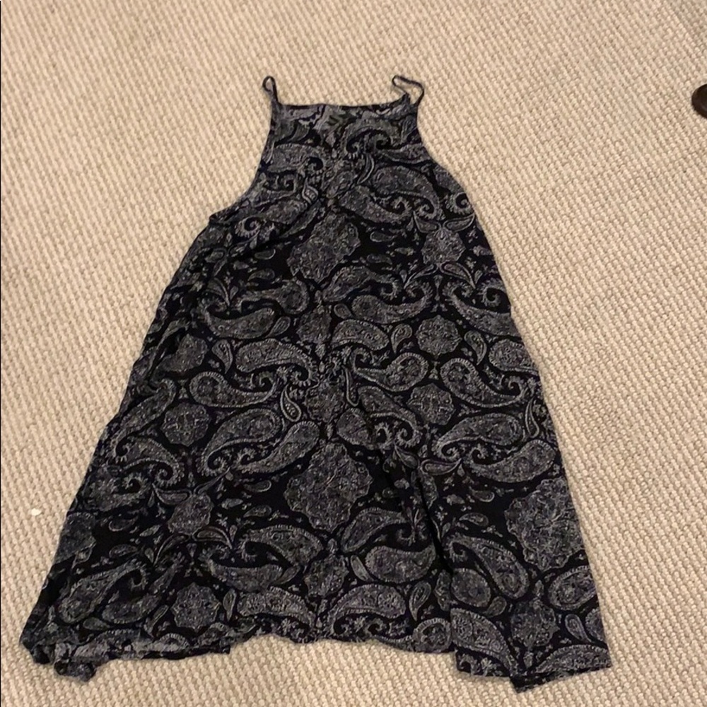 Vans XS Black Paisley Halter Dress